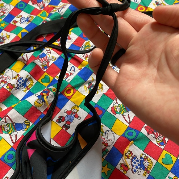 Club exx neon lightning tie crop top - Picture 7 of 9